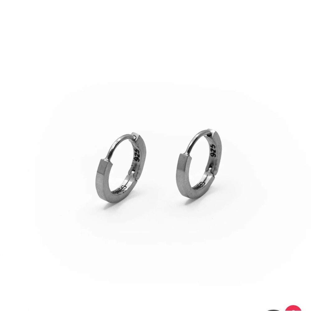 Age of Stones Ember Earrings Sterling Silver 925 Loop Earrings